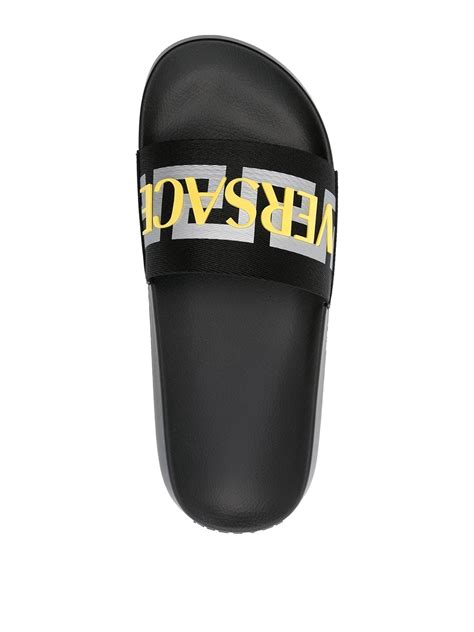 versace greca flip flops|versace sliders women.